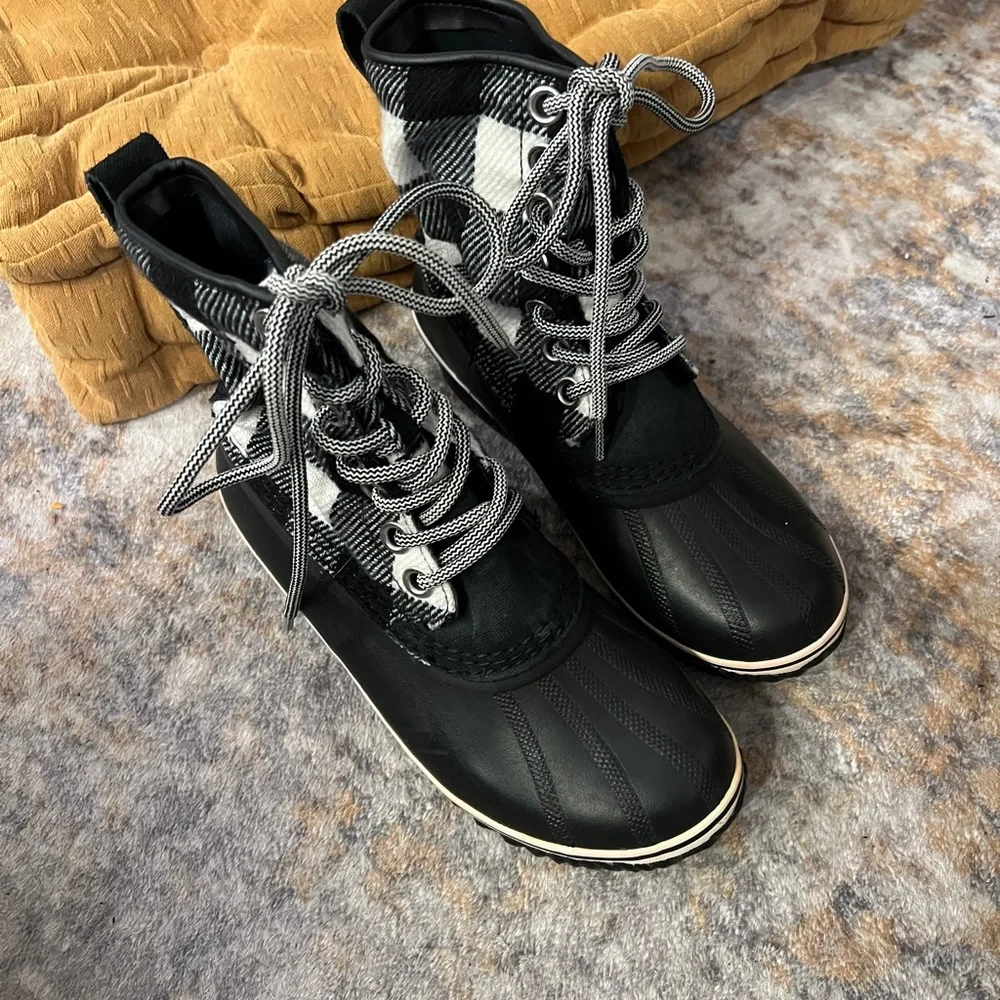 Sorel Slimpack 1964 Buffalo Check Duck Boot Size 7